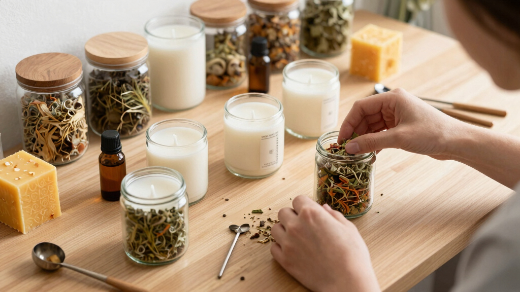 patriotic herbal aromatherapy candles