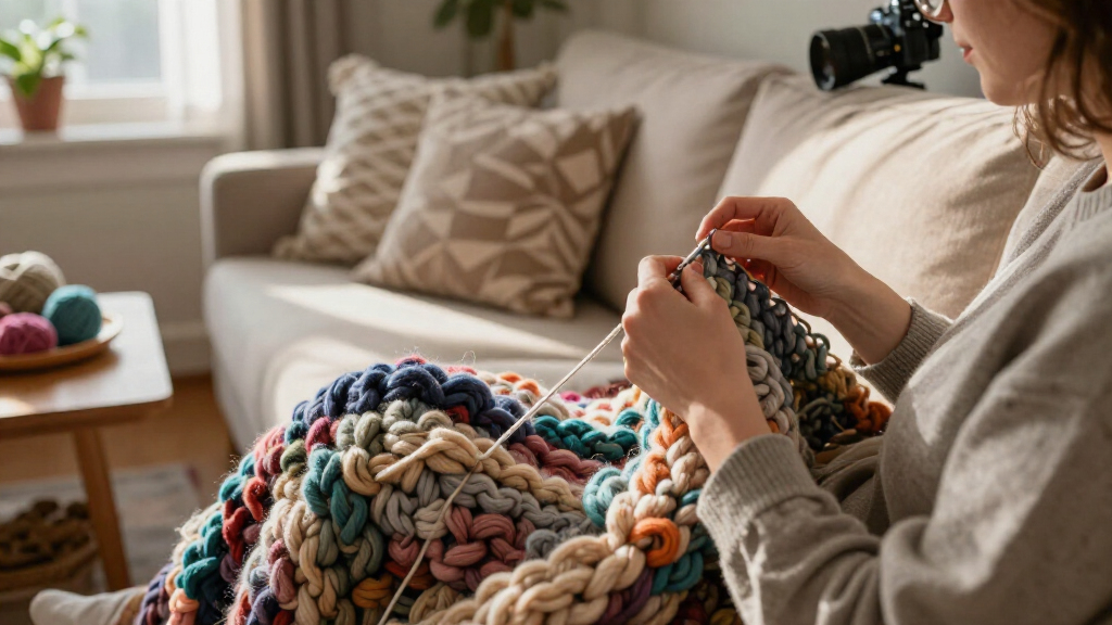 chunky knit weighted blankets