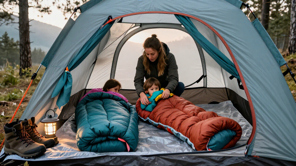 family camping sleeping bags