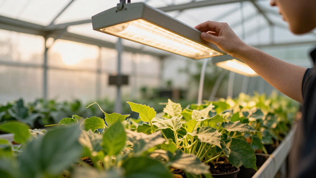 grow lights for greenhouse plants