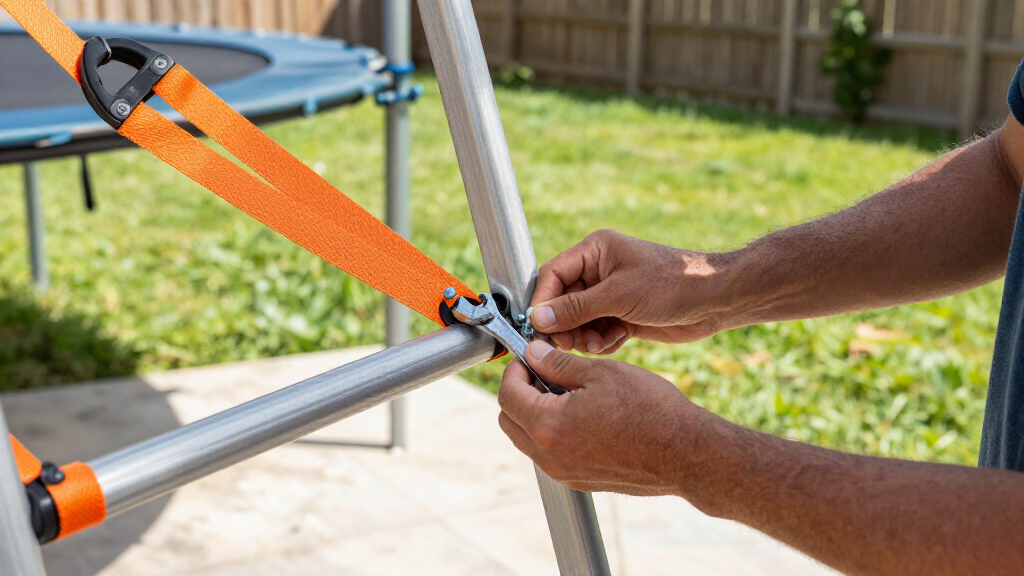 best trampoline ladder and anchor kit