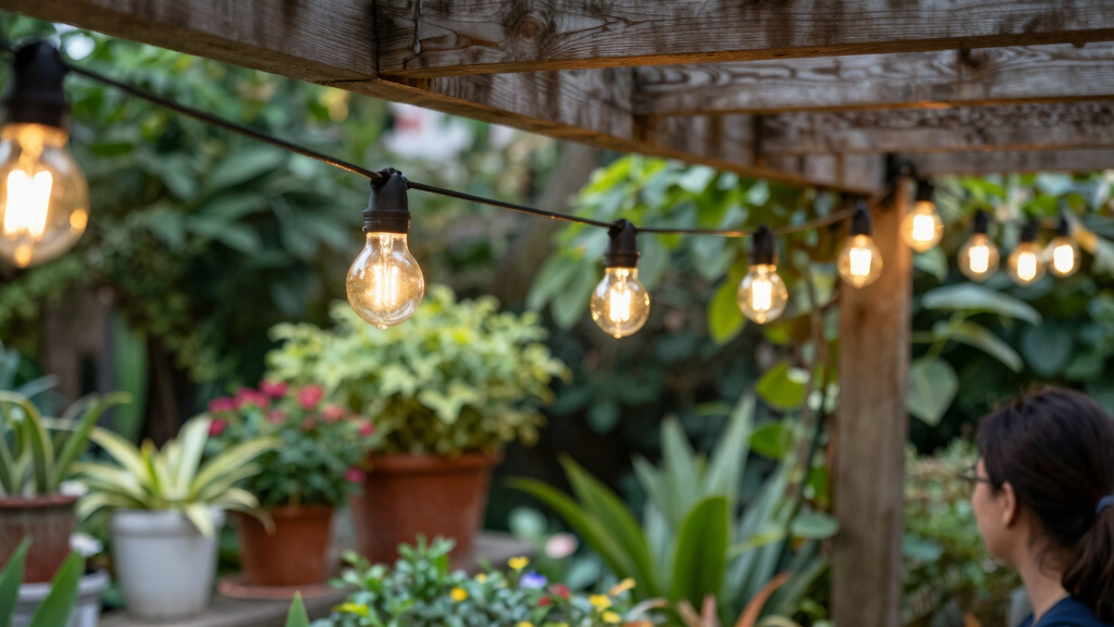 patriotic outdoor string lights
