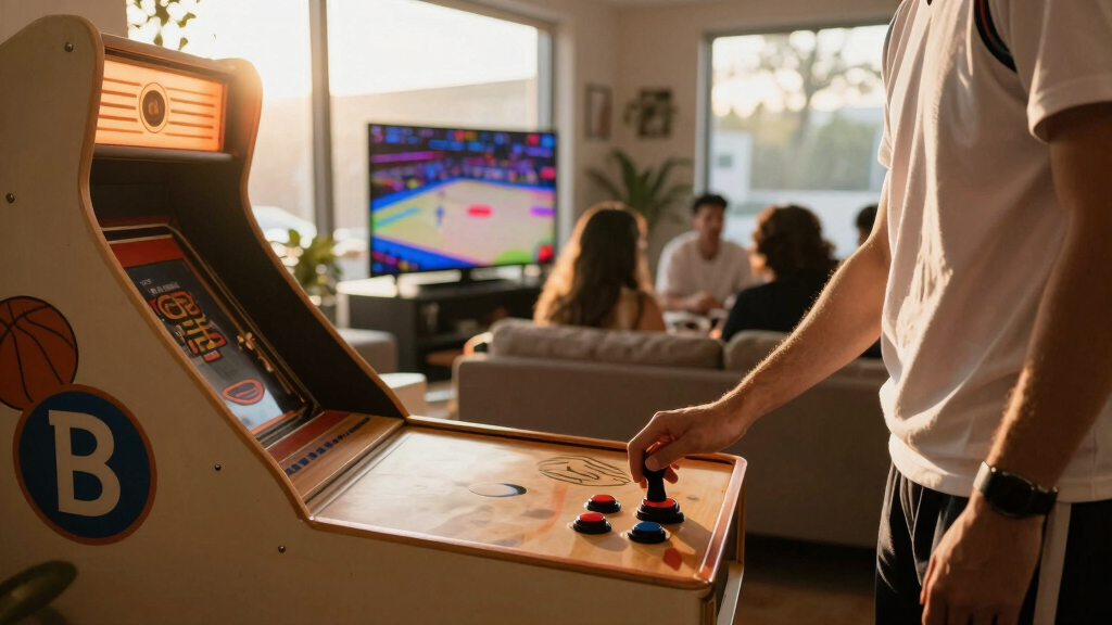 best basketball arcade machine for watch party room