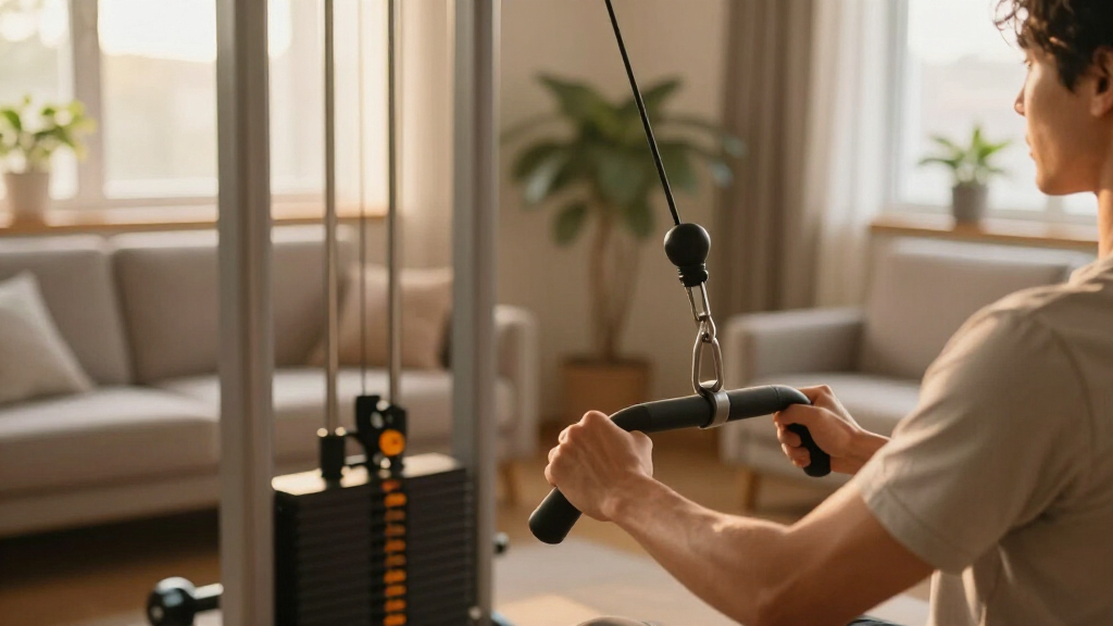home gym cable machine compact
