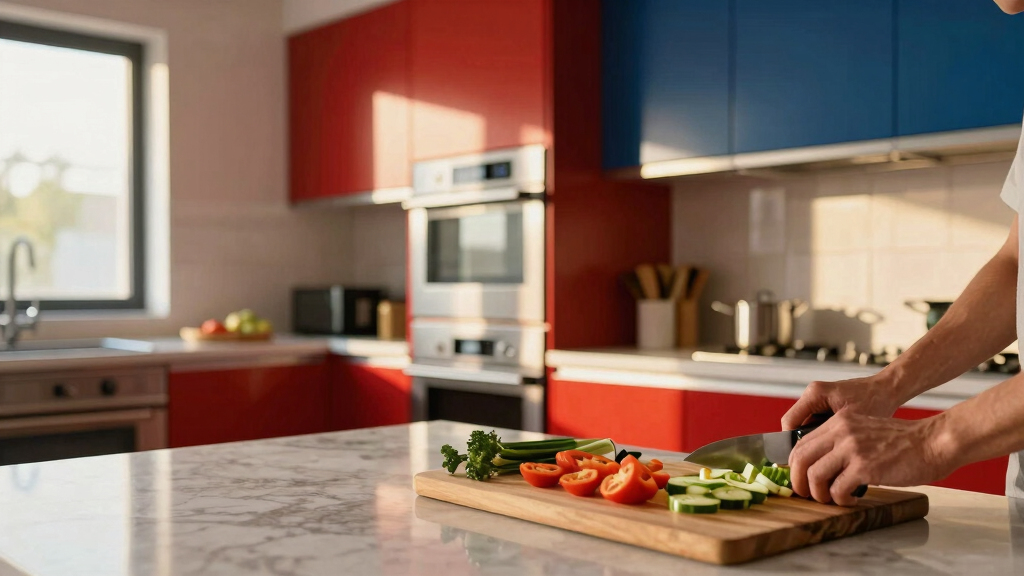 color cabinets with stainless steel appliances