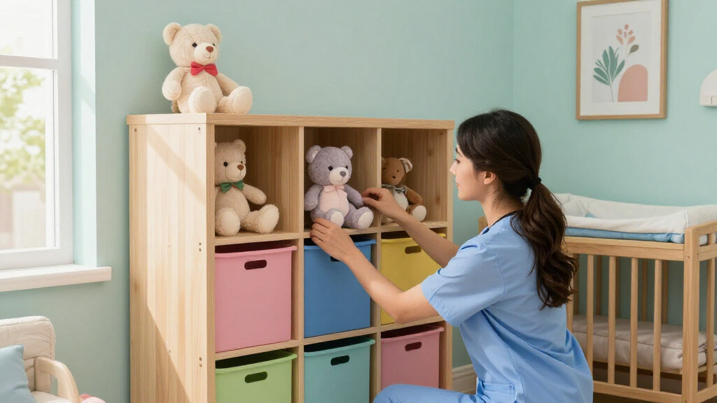 best nursery paint and storage cabinets