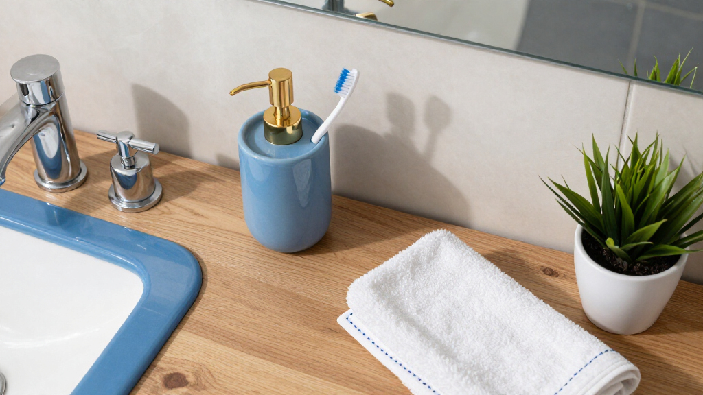 best blue and gold bathroom decor