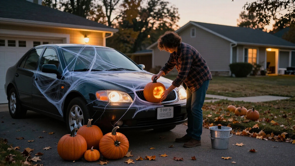 Halloween car decorations