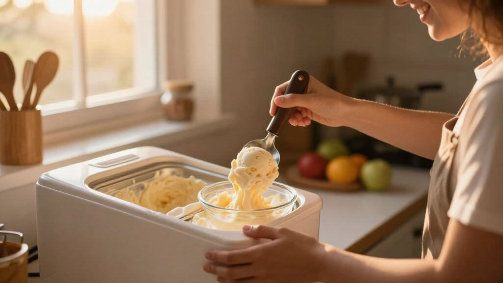 compressor ice cream maker for extra creamy texture