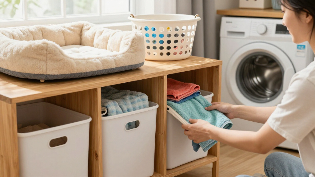 best laundry station storage cabinet for pet homes