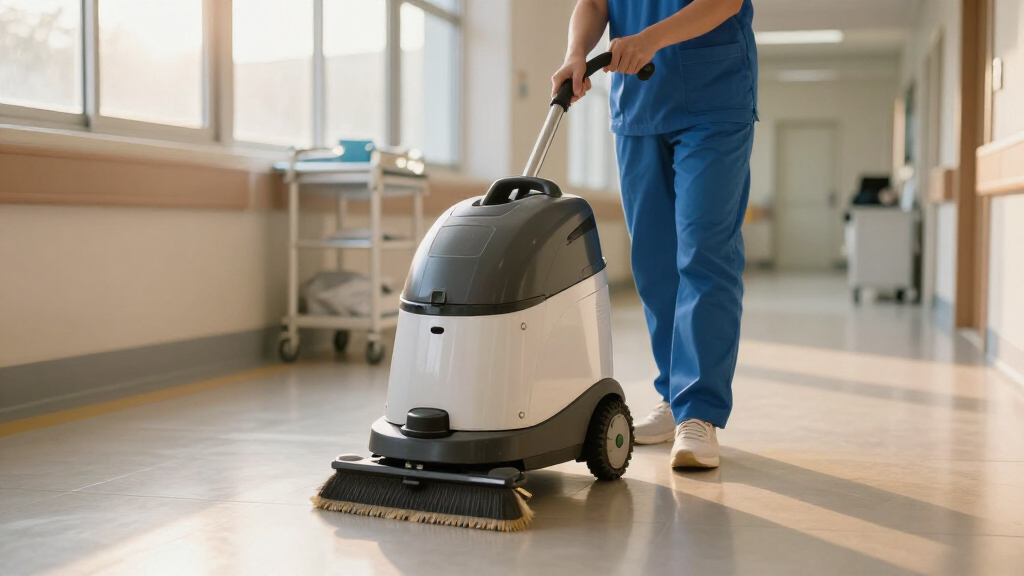 best floor scrubber for healthcare