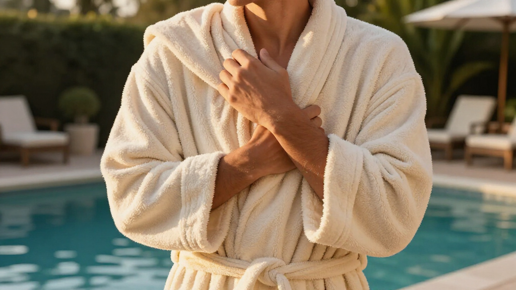 luxury bathrobe and towel sets