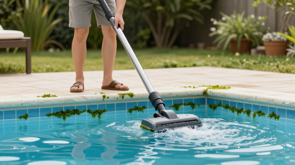 pool vacuum for algae dust