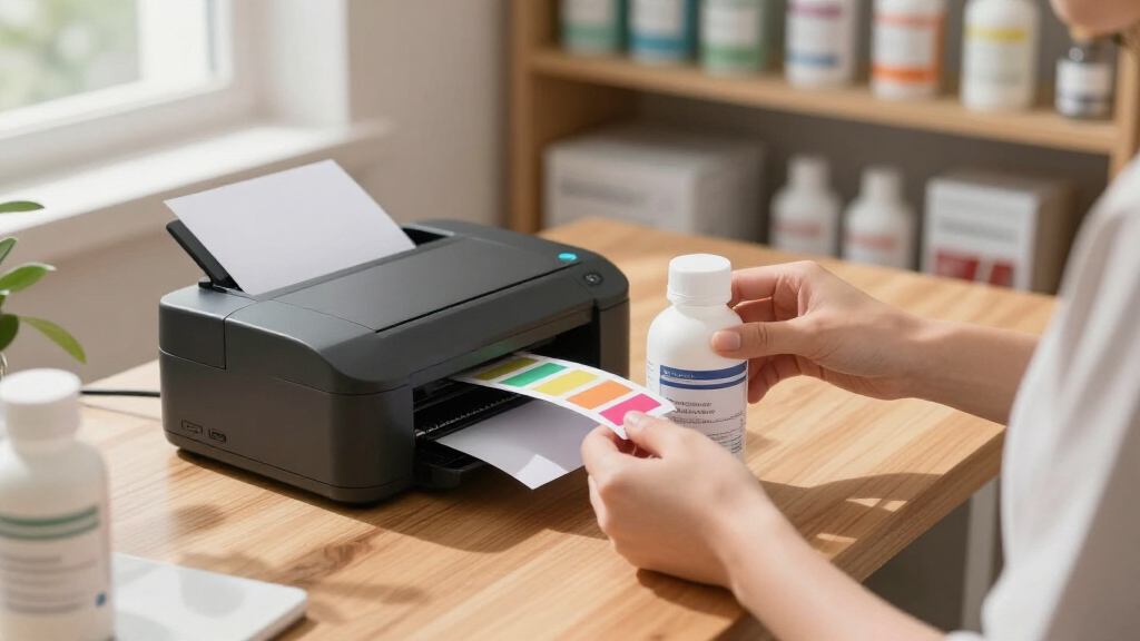Color label printer for product packaging