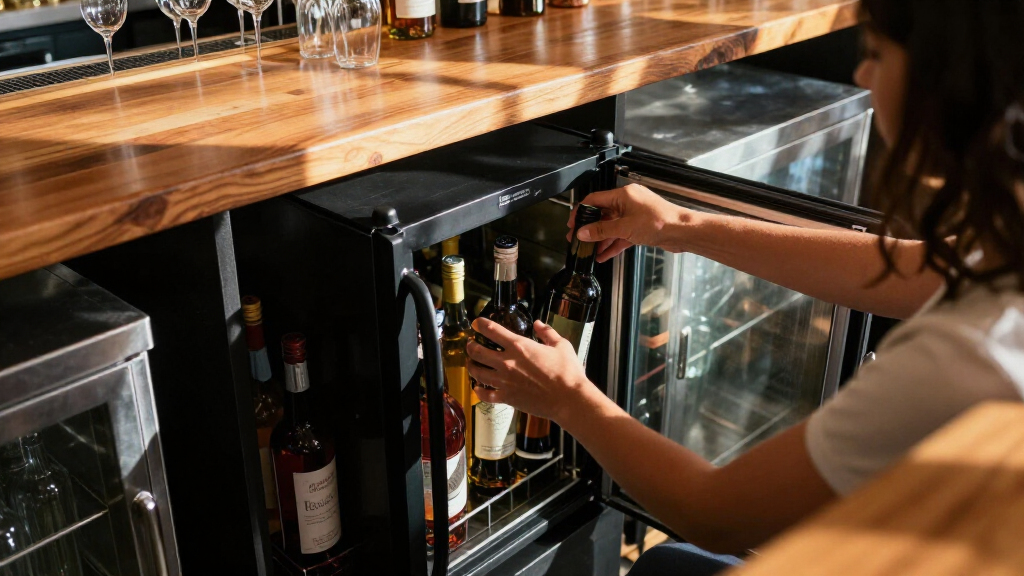 commercial back bar cooler undercounter