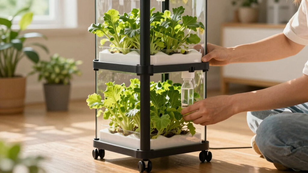 best hydroponic tower with wheels