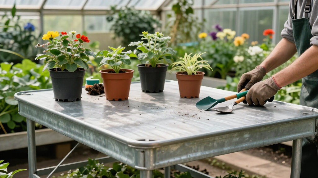 best galvanized steel work tables