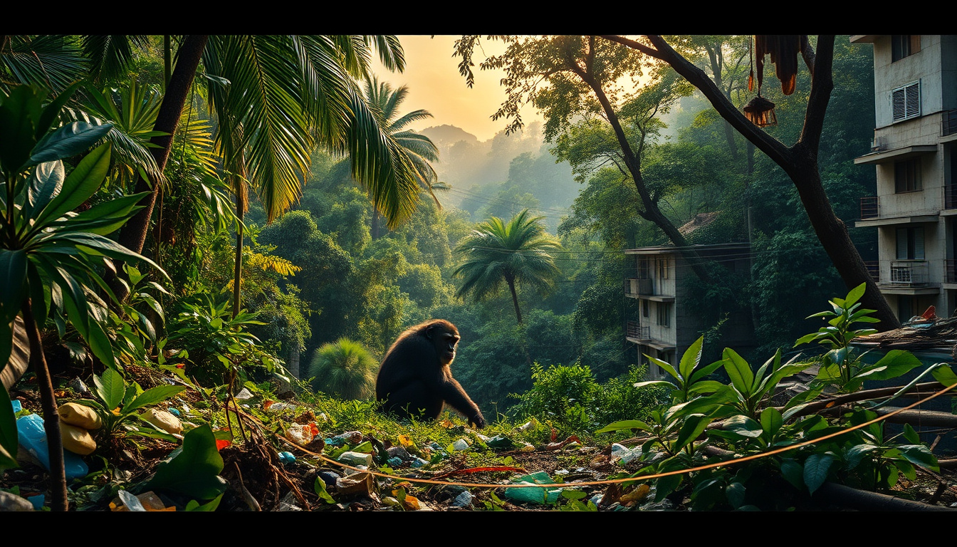 Human Influence on Chimpanzee Territories