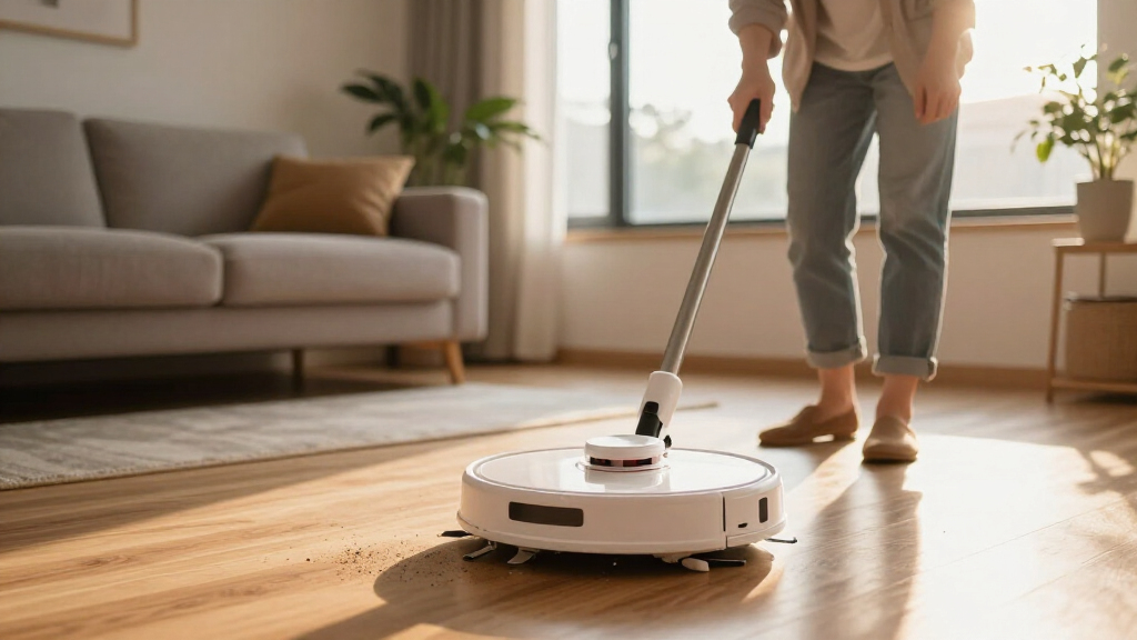 robot vacuum for dust control premium