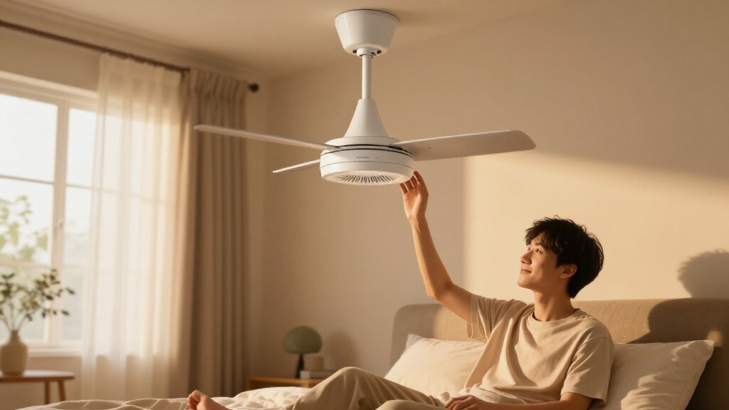 ceiling fan for bedroom quiet