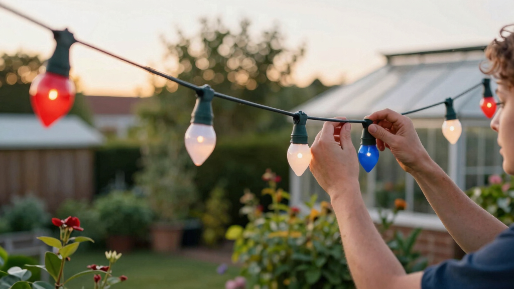 patriotic outdoor string lights