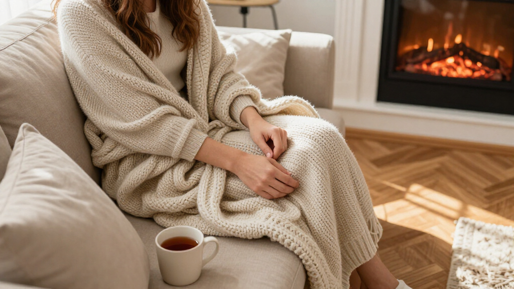 fall cozy throw blankets