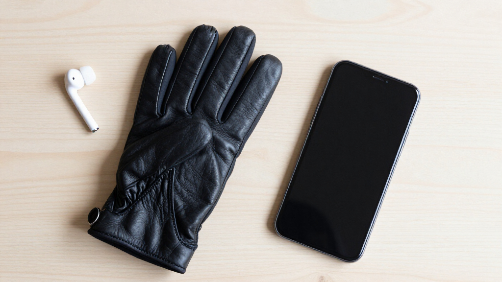 touchscreen leather gloves