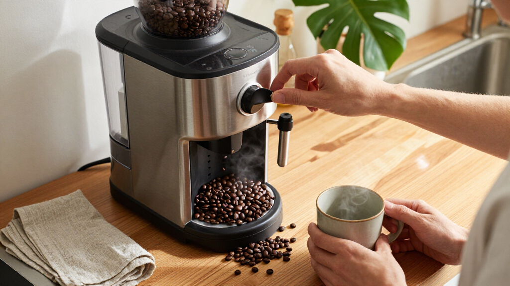 coffee maker with grinder built in