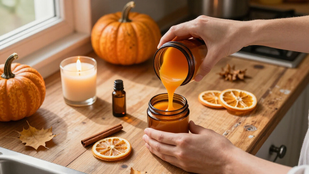 essential oil Halloween candles