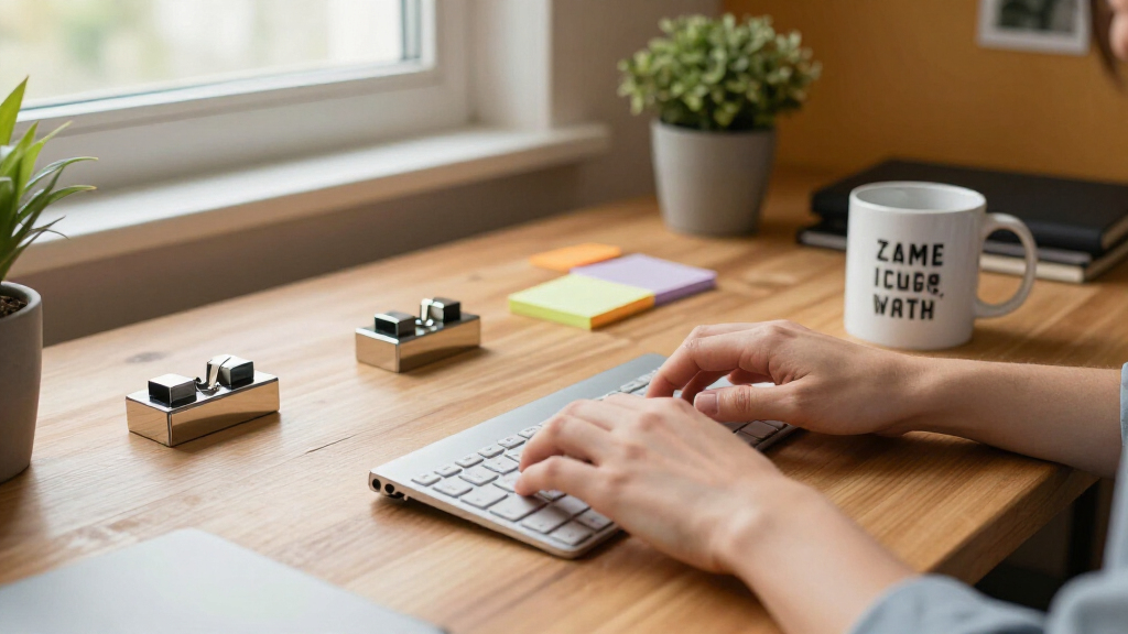 motivational quote desk accessories