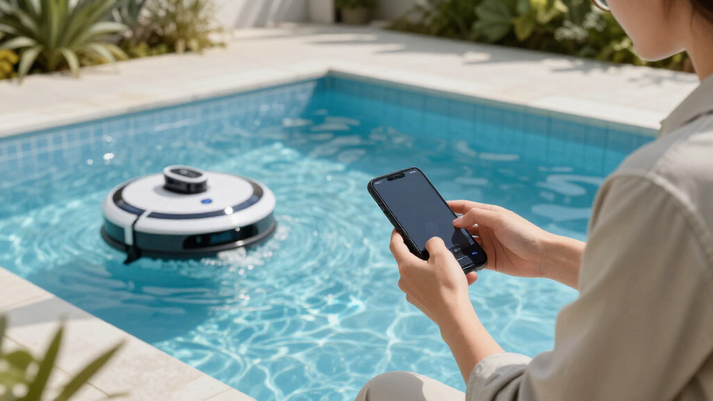 wi fi connected robotic pool cleaners