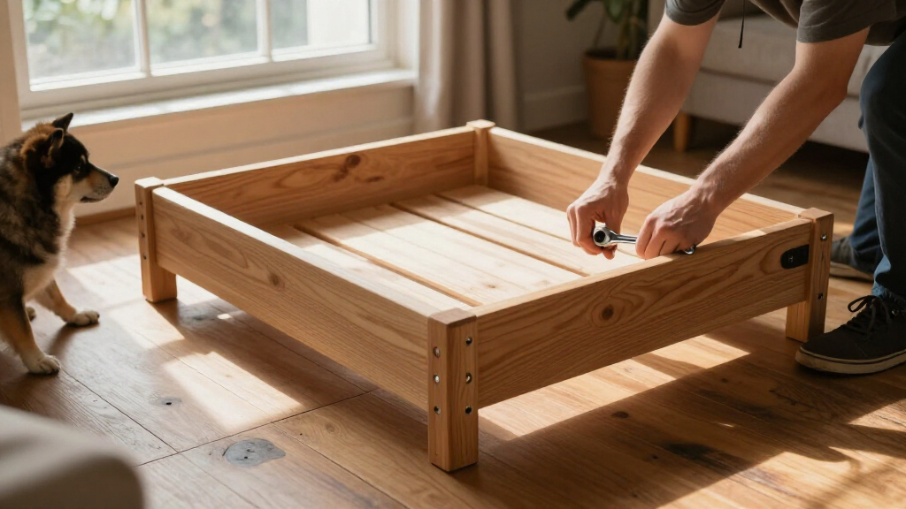 best elevated wood dog bed frame furniture