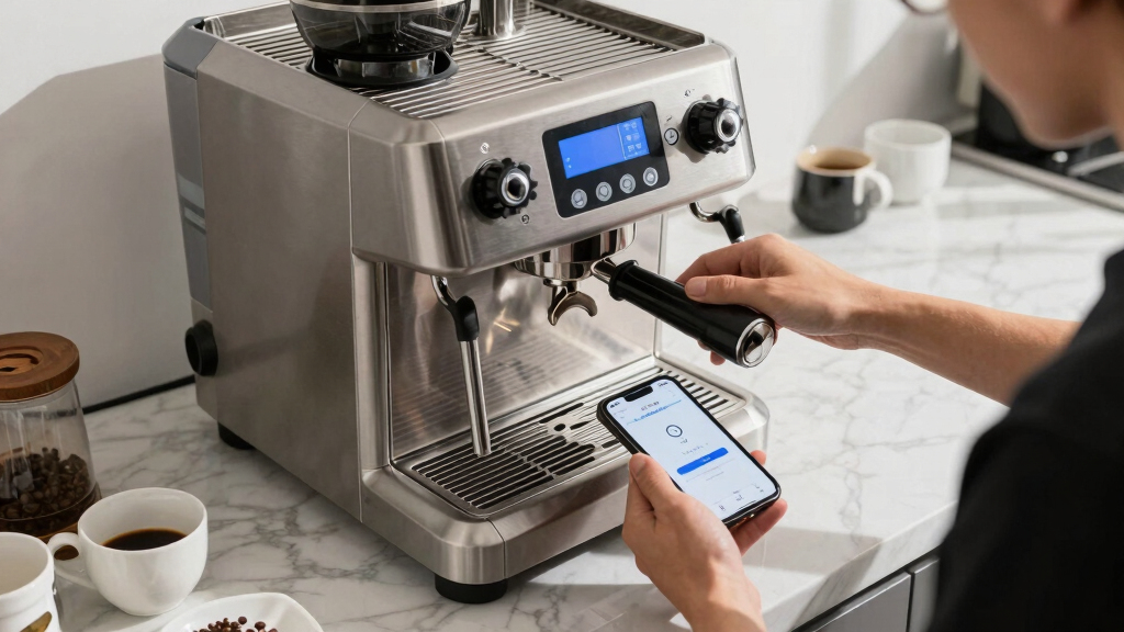 best dual boiler espresso machine with app connectivity