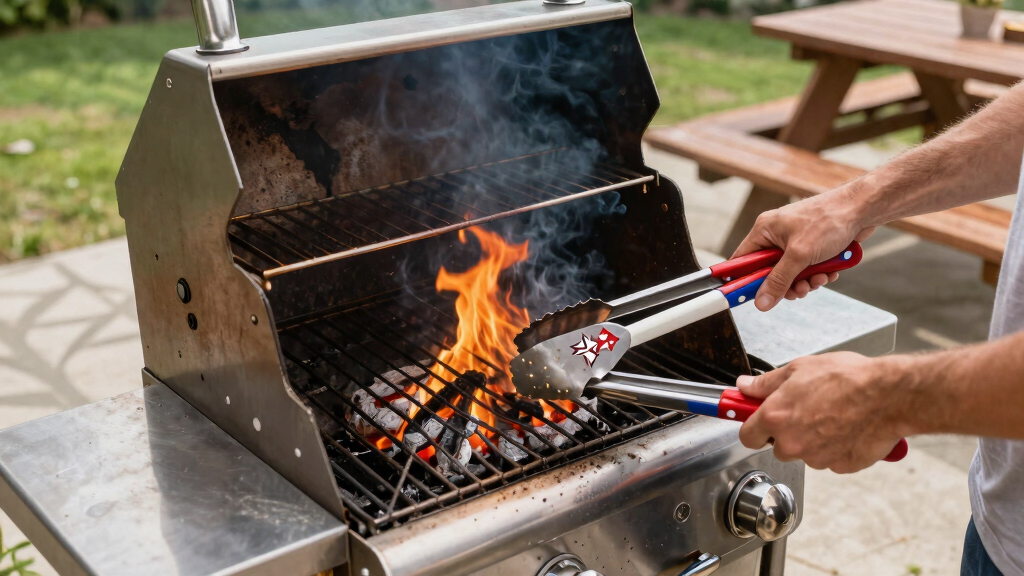patriotic outdoor grill tools