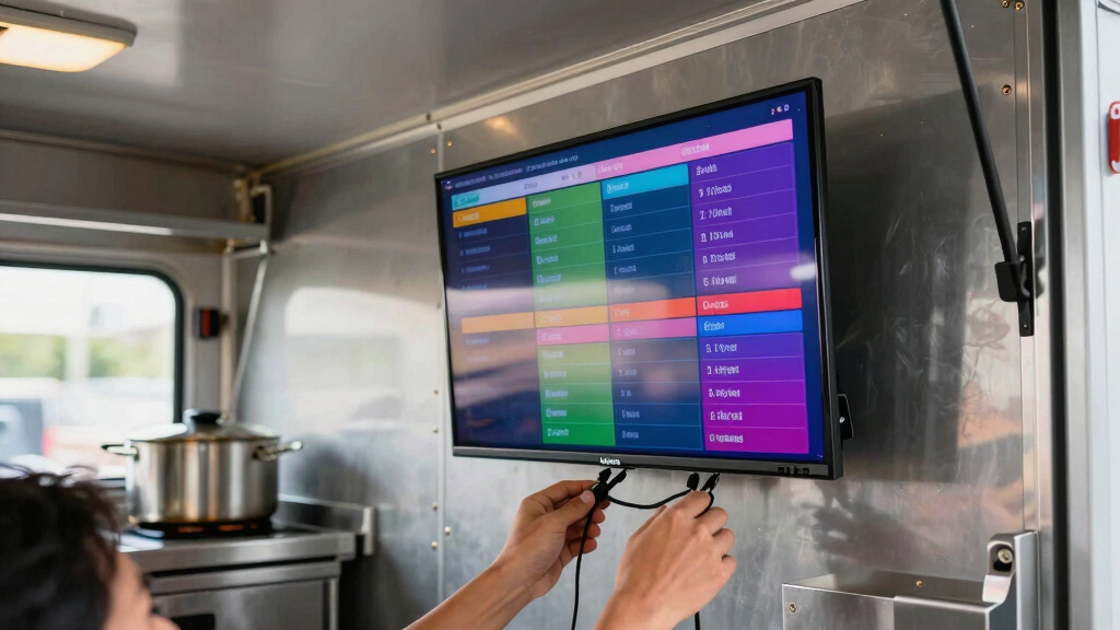 best TV menu boards for food truck business