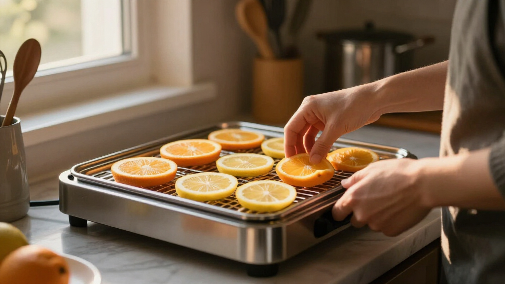 dehydrator for citrus slices for baking