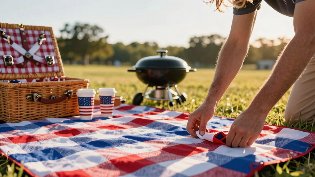 patriotic outdoor picnic gear
