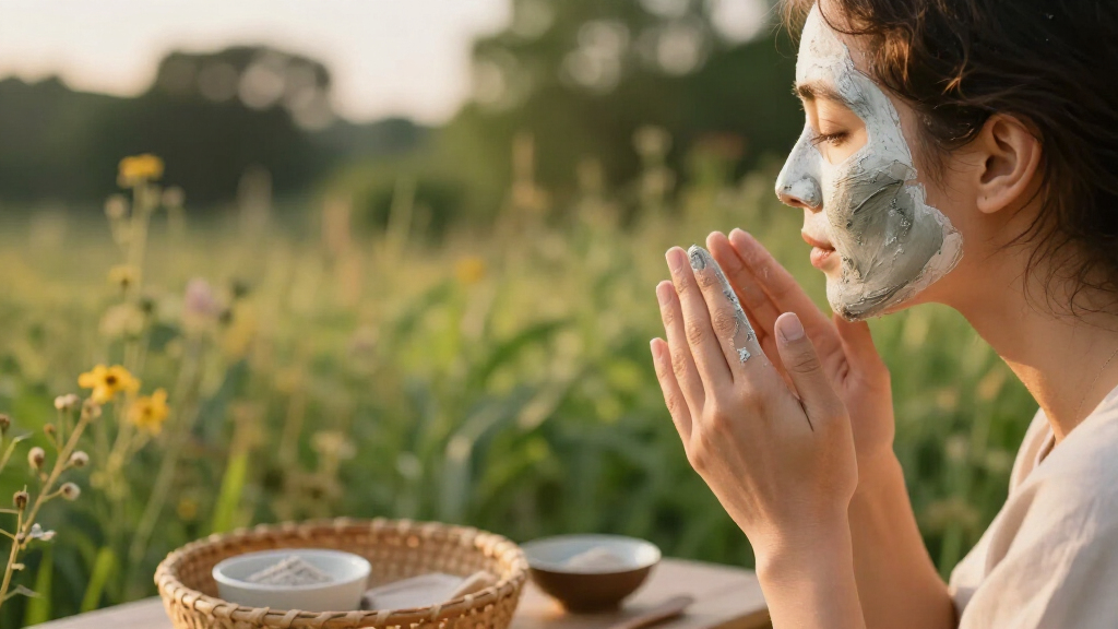 Organic clay face mask powder