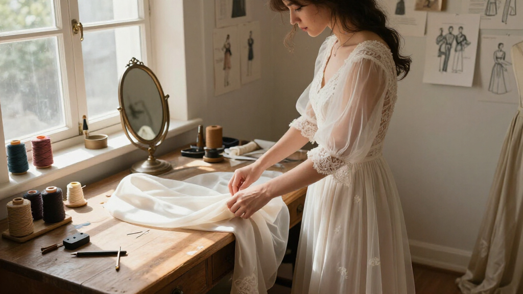 best sheer vintage-inspired gowns