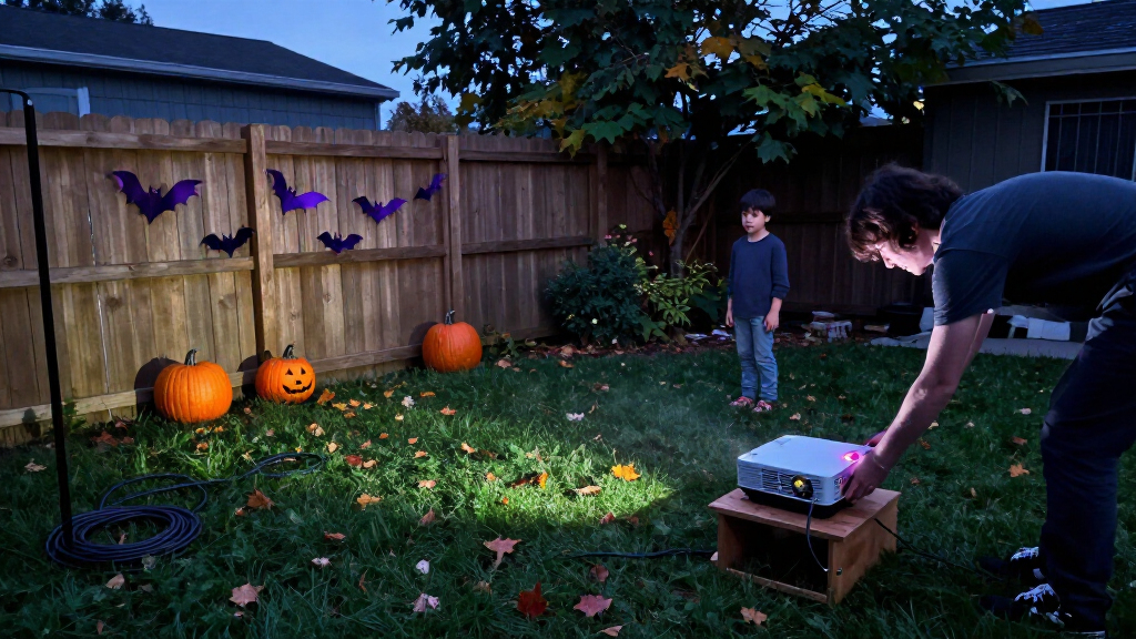 Halloween outdoor projector lights