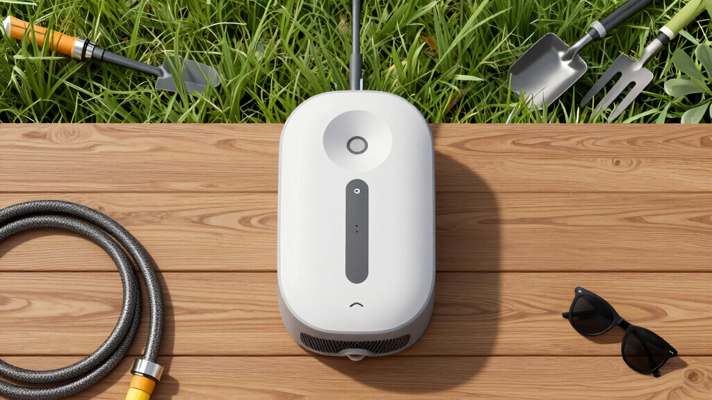 AI-powered outdoor cleaning devices