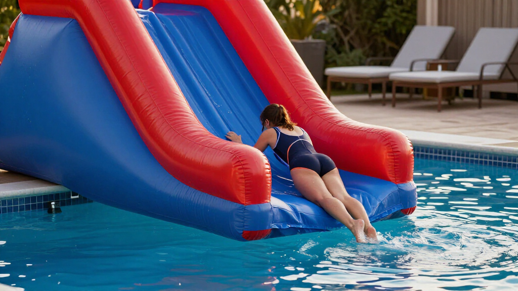 inflatable water slides for pools