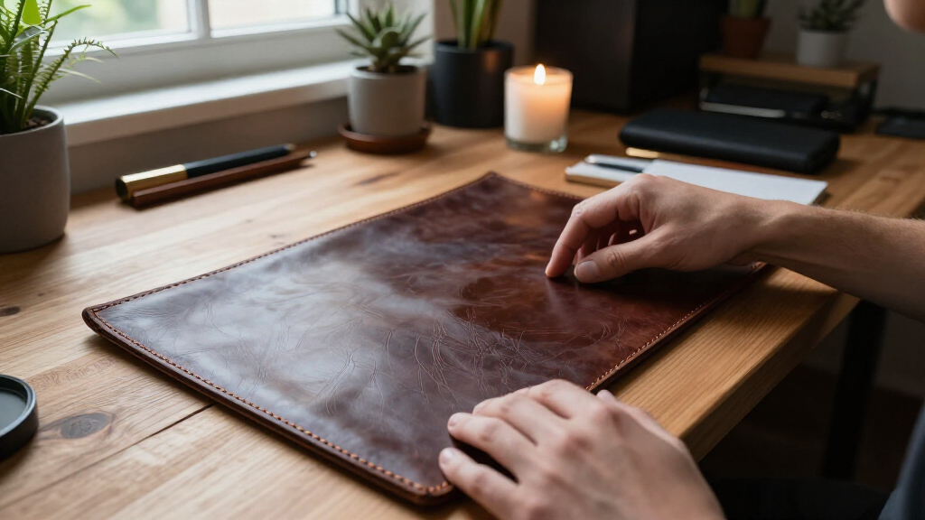 desk pads leather