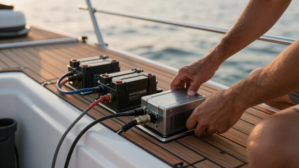 onboard marine battery charger 3 bank