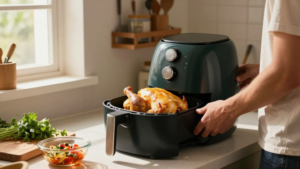 air fryer with rotisserie for chicken