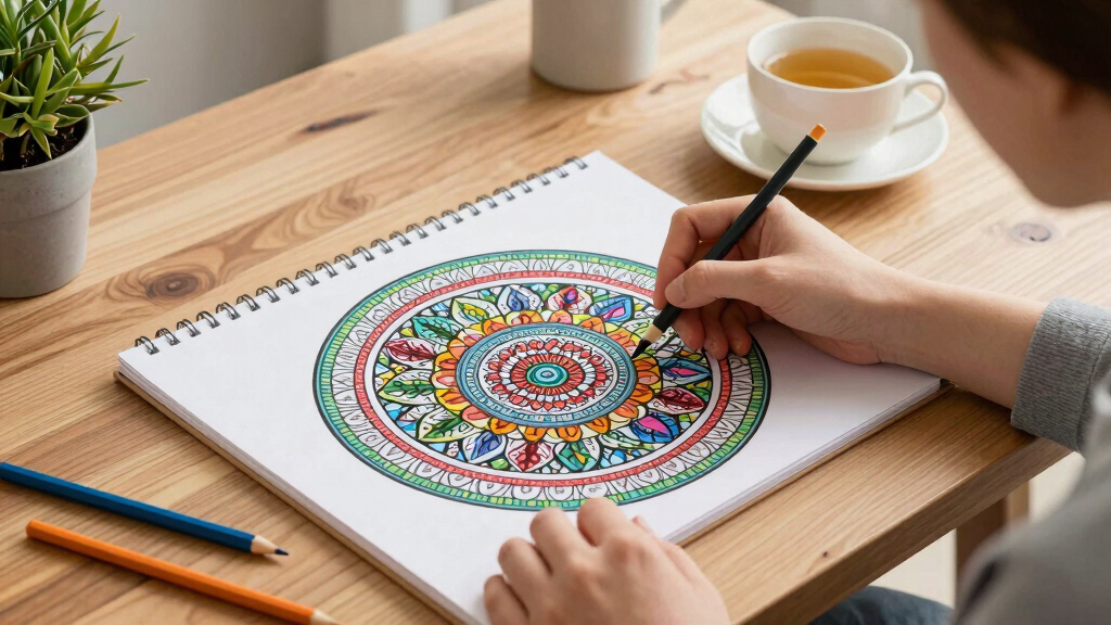 stress relief adult coloring books