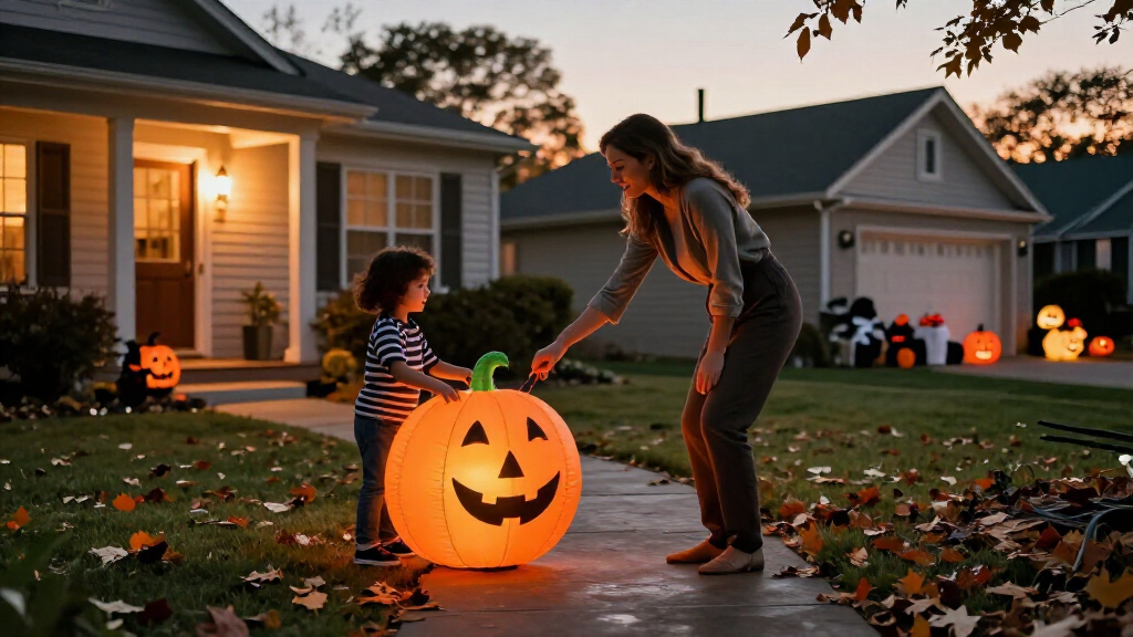 Halloween yard inflatables