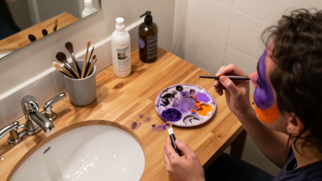 Halloween makeup brushes