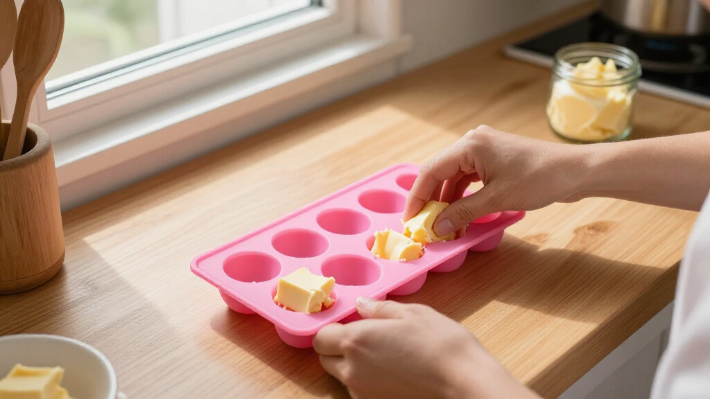 silicone butter freezer tray