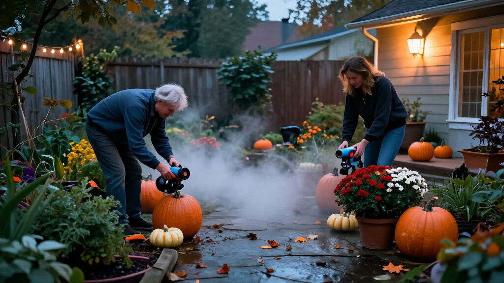 Halloween outdoor fog machines